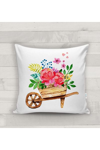 Evmila Husă de pernă cu model floral