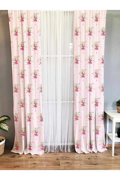 Evmila Printed Patterned Background Curtain for Kids and Baby Room