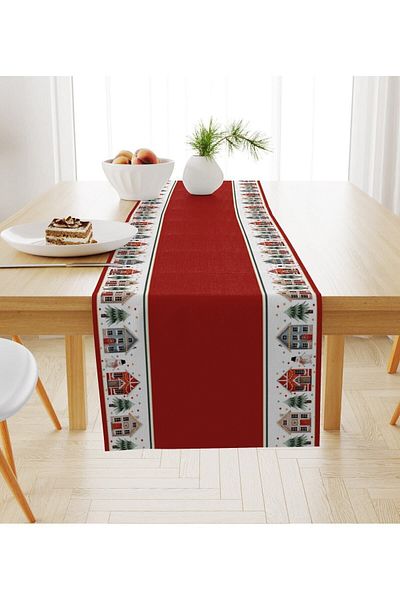 Evmila New Year's Themed Velvet Runner