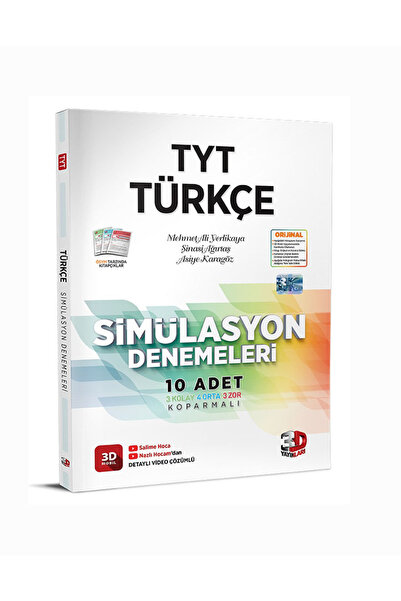 3D Yayınları Tyt Türkçe 10'lu Branş Deneme