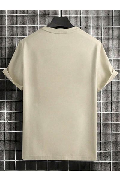 AFROGİYİM Ανδρικό μπλουζάκι με διπλή γραμμή Paris printed oversize