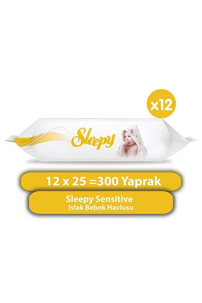 Sleepy Sensitive Wet Baby Towel 12x25 (300 SHEETS)
