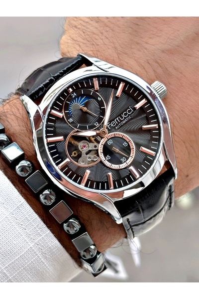 Ferrucci Function FCF.03343FK.0 Deri Kordon Otomatik Erkek Kol Saati