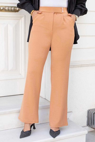 EBRUTESETTÜR Palazzo Fabric - Pants with Snap Waist