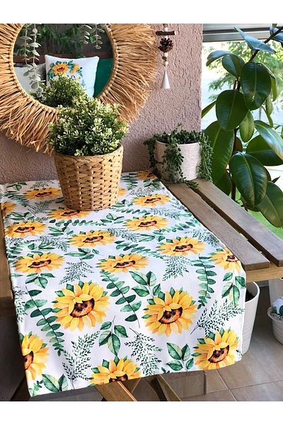 Evmila Runner cu model floarea soarelui 2342