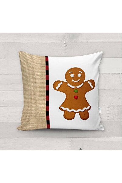 Evmila Novogodišnji kolačići Sa deznom Somot Navlaka za jastuk