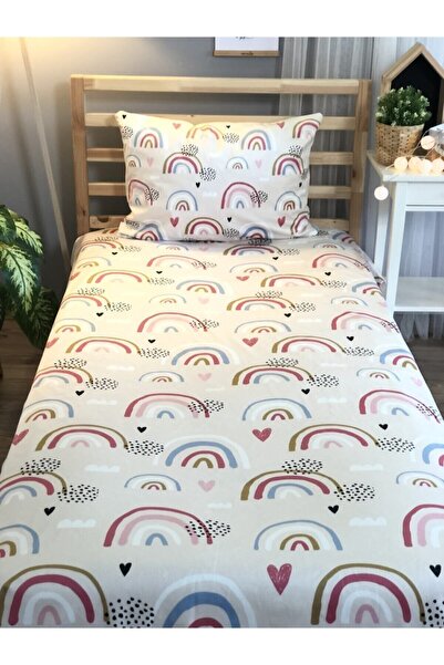 Lolla Evmila Digital Printed Rainbow Velvet Cover Pillow Set 1788