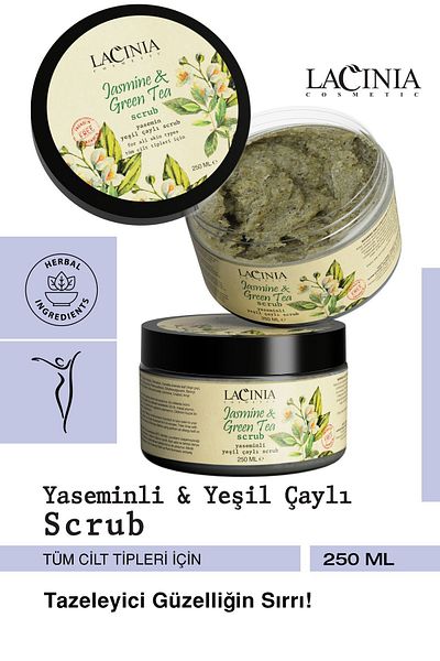 Lacinia Green Tea Scrub Peeling - Jasmine 250ml Body Care Effect