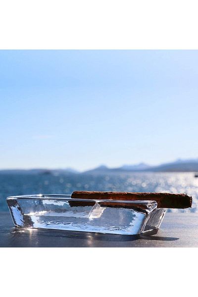 Paşabahçe Nude Series - Large Heavy Glass Cigar Ashtray 25020