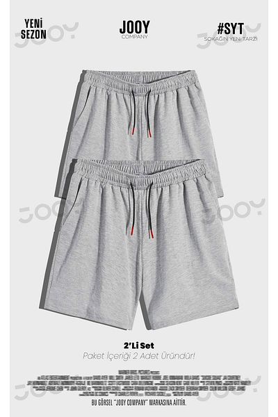Jooy Company 2-Piece Gray Men's Jersey Shorts Advantage Set