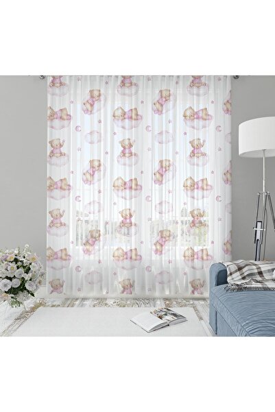 Evmila Çocuk Odası Desenli Tül Perde