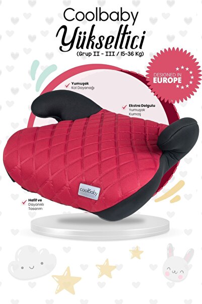 CoolBaby Coolbaby Oto Koltuğu Yükseltici - Kırmızı