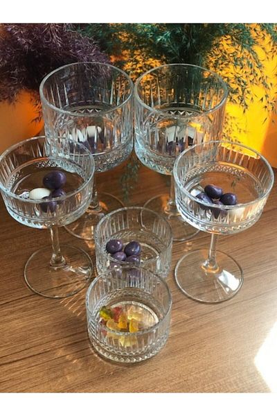 Paşabahçe Elysia Set of 12 Dessert Bowl Magnolia Glass