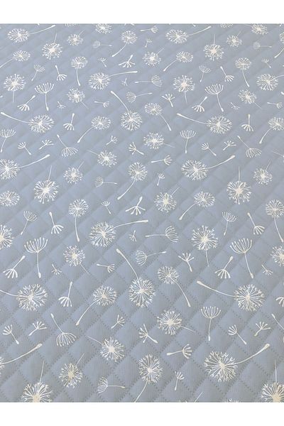 Evmila Model Păpădie Dublu Imprimat Pique (200x220 Cm) Albastru
