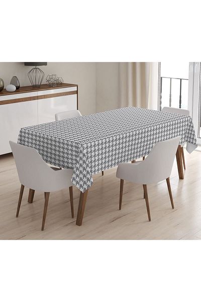 Evmila Printed Velvet Texture Tablecloth