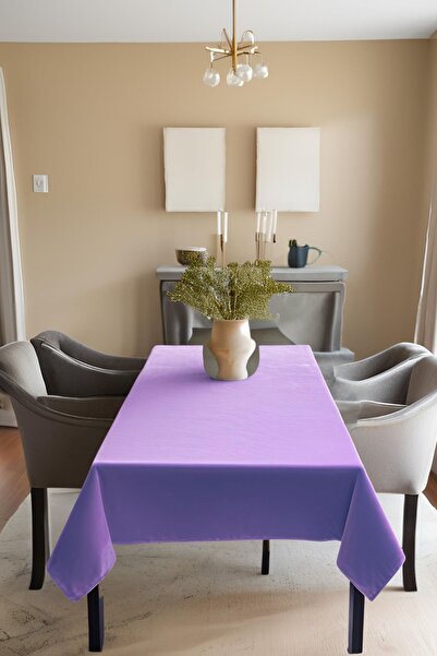 Cortibo Lilac Barcelona Velvet Textured Tablecloth