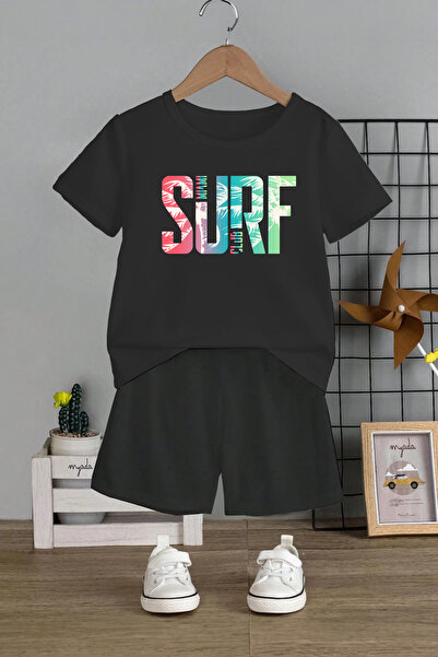 MYADA Дитячий комплект з шортами з принтом «Велосипедний комір» - на резинці,...