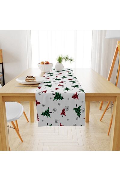 Evmila Christmas Patterned Runner - Simple and Stylish Model