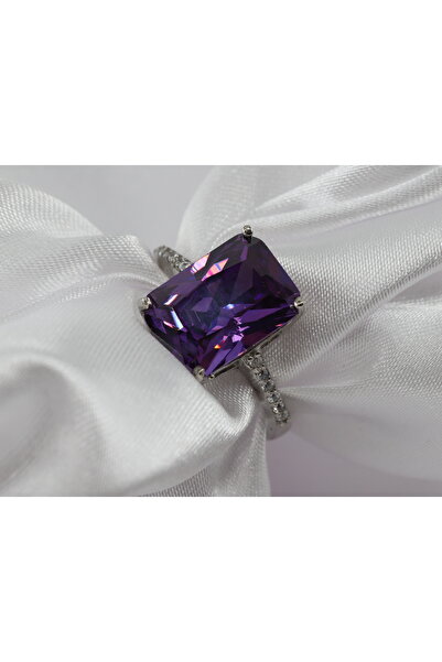 Gezer Kuyumculuk Mystic Topaz Baget Taşlı Gümüş Yüzük, Mystic Topaz Yüzük