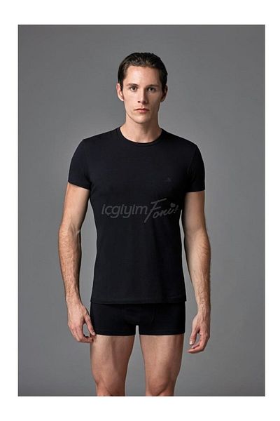 Eros Ανδρικό T-Shirt 2 τμχ - Βαμβακερό, Λαιμόκοψη