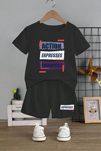 MYADA Unisex dečiji set - okrugla kragna , elastične šortseve, Action Express...