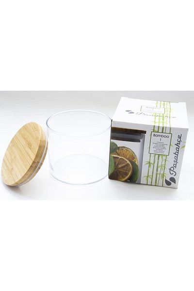 Paşabahçe Bamboo Wooden Silicone Storage Container with Lid 43663