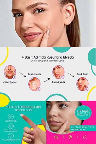Dahaus Sos Band Acil Durum 36 Adet Akne Sivilce Bandı Acne Patch