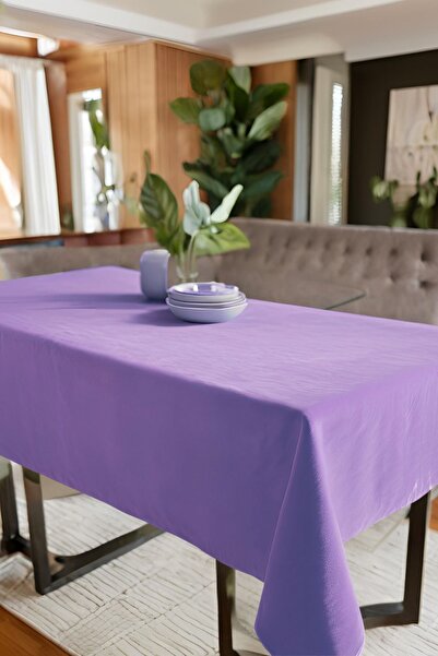 Cortibo Lilac Barcelona Velvet Textured Tablecloth