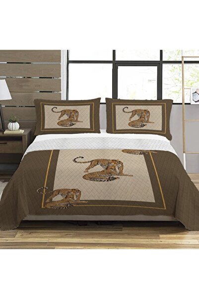 Evmila Tiger Pattern Double Printed Pique (200x220 Cm)