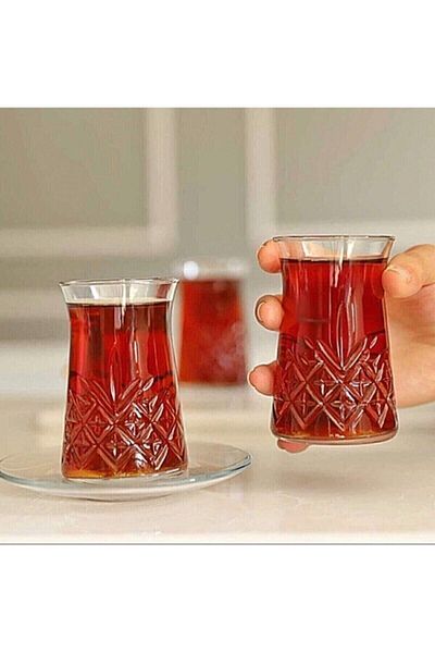 Paşabahçe Timeless 12 Piece Tea Set 160cc