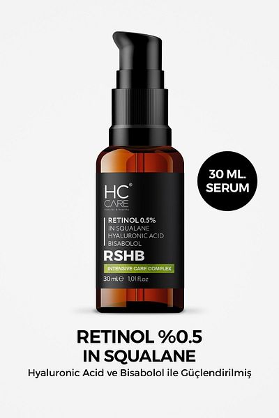 HC Care Retinol 0.5% In Squalane - Anti-Wrinkle and Anti-Aging Skin Care Serum 30 Ml