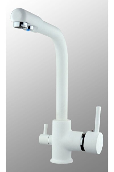 fiyonk armatür 3 Yollu Arıtma Bataryası Beyaz Arıtma Musluğu