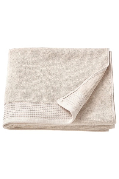 IKEA VINARN açık gri-bej 70x140 cm banyo havlusu