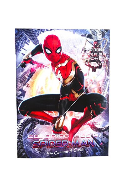 Hümasel Örümcek Adam -pijamaskeliler-şimşek Mcqueen Sonıc Dörtlü Boyama Kitabı 80 Adet Stıcker Set