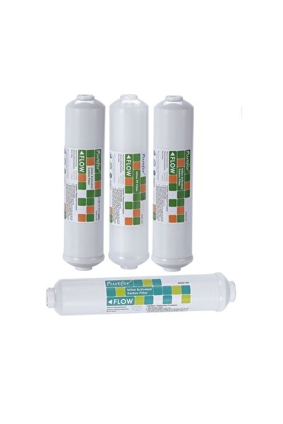 AQUA BELLA Nsf Sertifikalı Su Arıtma Cihazları 12" Inline 4'lü Filtre Seti