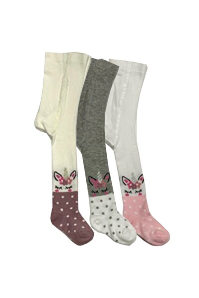 Pink Bunny gift for your baby Penye  Kız Bebek & Çocuk Külotlu Çorap Unicorn ...