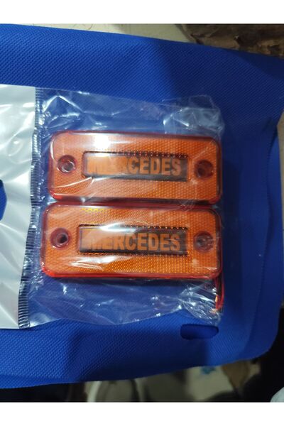 Akyol Mersedes logolu yan lamba turuncu 2 adet neonlu