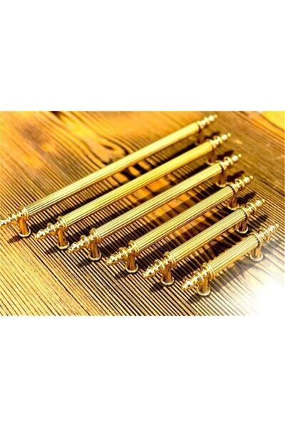 Atsız Kulp Gold Gövdeli  Kumru-Rustik Kulp Ve Vidaları Dahil 10 Adet 96 mm