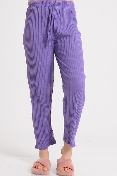PİNKMARK Γυναικείο πάτο πιτζάμα λιλά Plus Size χωρίς τσέπη Pmpt25637