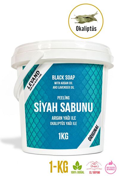Levand Black Soap – Eucalyptus 1kg