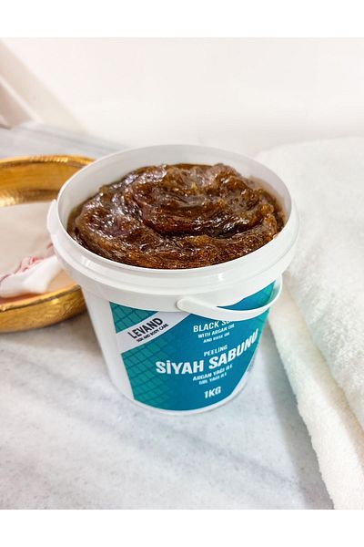 Levand Peeling Black Soap Amber 1Kg