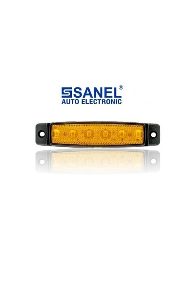 SONMEZSTORE Sanel (1 Adet) 6 Ledli Sarı Parmak Led 24v Lamba Basamak Aydınlatma