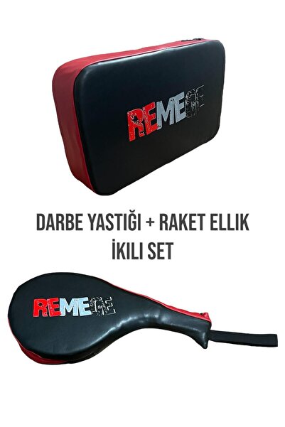 REMEGE Taekwondo Darbe Yastığı + Taekwondo Raket Ellik İkili Set