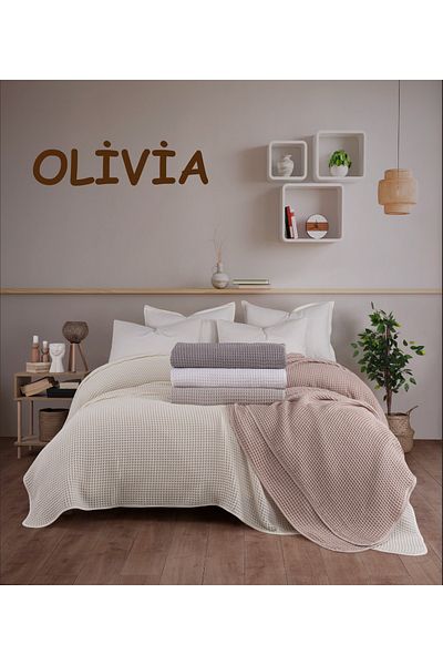 Capital Home Double Pique - 100% Cotton Stone