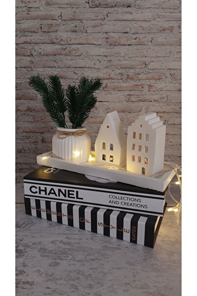 ATÖLYEM BURADA Tabanlıklı Saksı Ve Ev Mumluk Takım