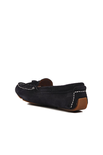 Bulldozer 231765 Navy Blue Genuine Suede Leather Women's Loafer