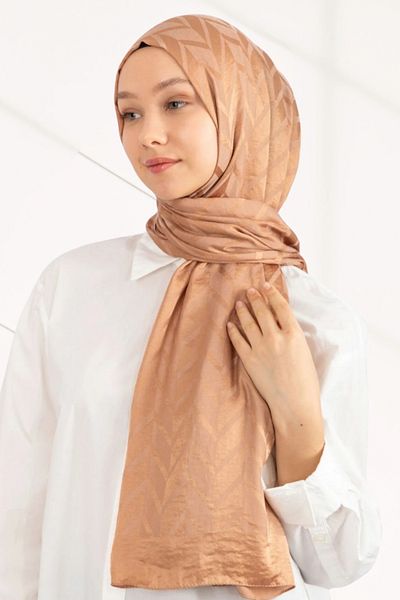 hijabchi Εισαγόμενο Silky Jacquard Zigzag - Σεπτέμβριος