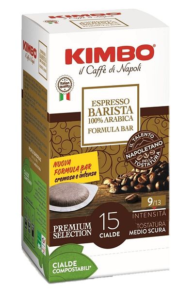 Kimbo Cialde Espresso Barista - 100% Arabica Flat Capsule (in Box of 15)