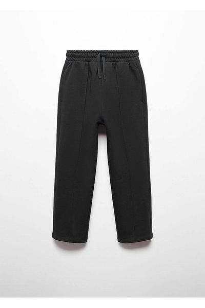 MANGO Kids Bavlněné kalhoty s elastickým pasem