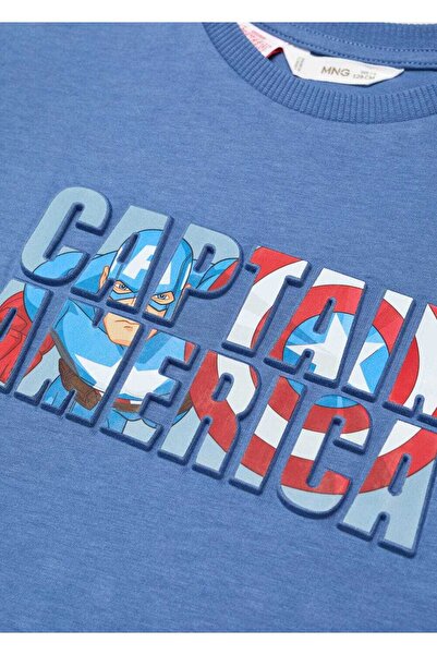 MANGO Kids Kaptan Amerika Tişörtü